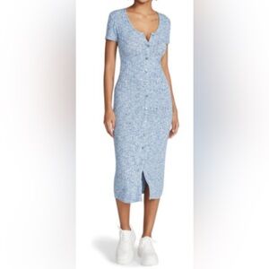 Blue Button-Down Women's Dress size M